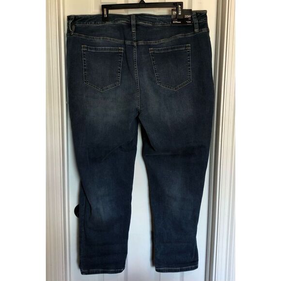 I.N.C. INTERNATIONAL CONCEPTS - NWT - L Sz 20W Mid -Rise Boyfriend Jeans/Indigo - Picture 4 of 16